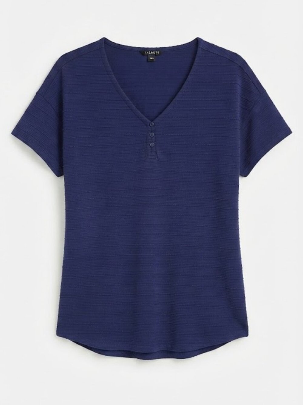 ✨️ Talbots Blue Short Sleeve V-Neck Top